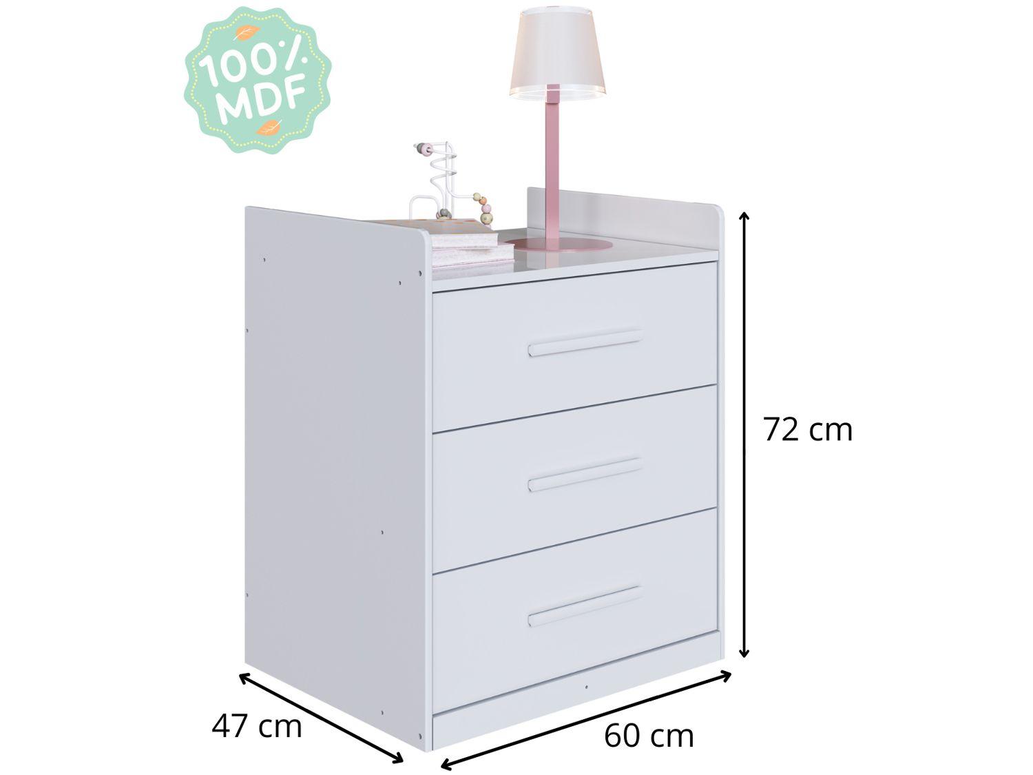 Berço 4 em 1 Branco Moveis Peroba Confort Multi