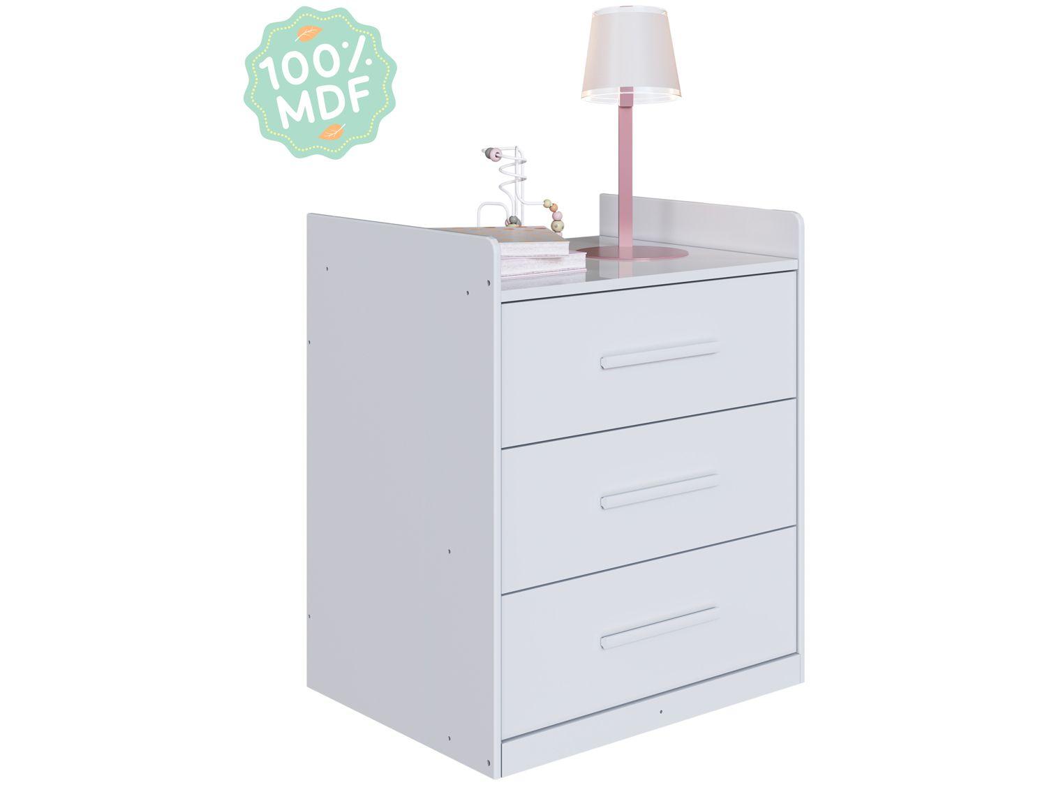 Berço 4 em 1 Branco Moveis Peroba Confort Multi