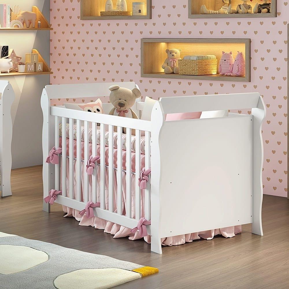 Berço Mini Cama 3x1 Lara Carolina Baby Branco Brilho - Berço - Magazine  Luiza