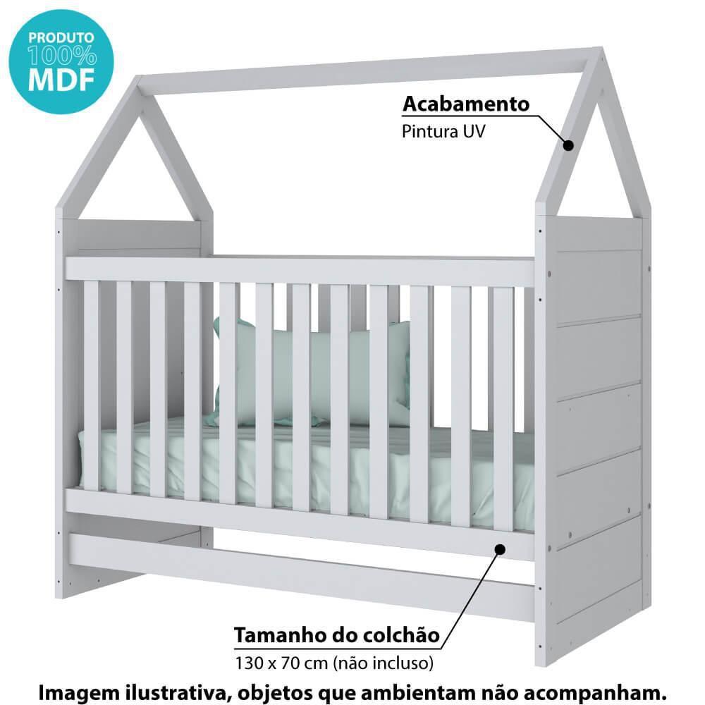 Berço mini cama montessoriano estilo casinha americano branco Clearance