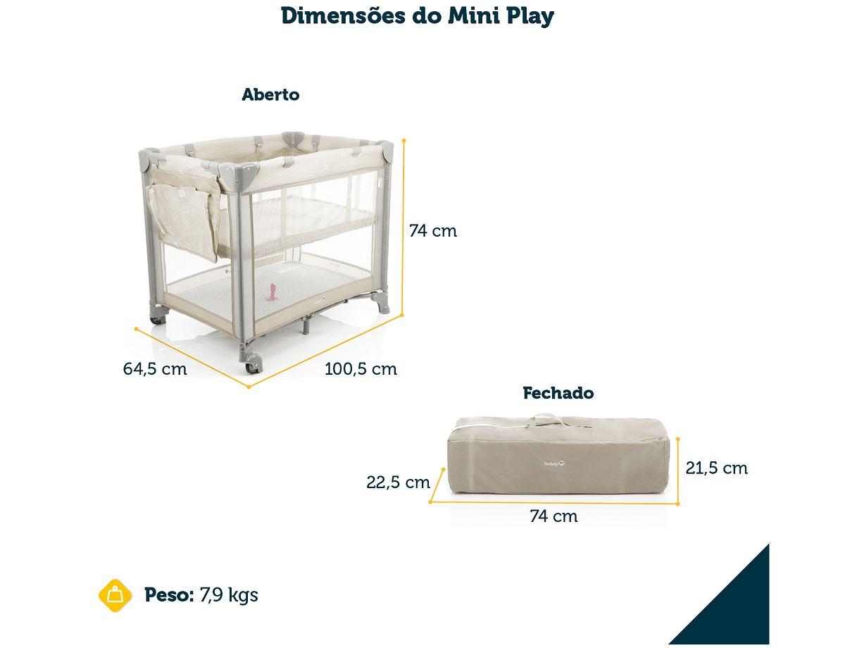 Berço Portátil Safety 1st Mini Play Desmontável