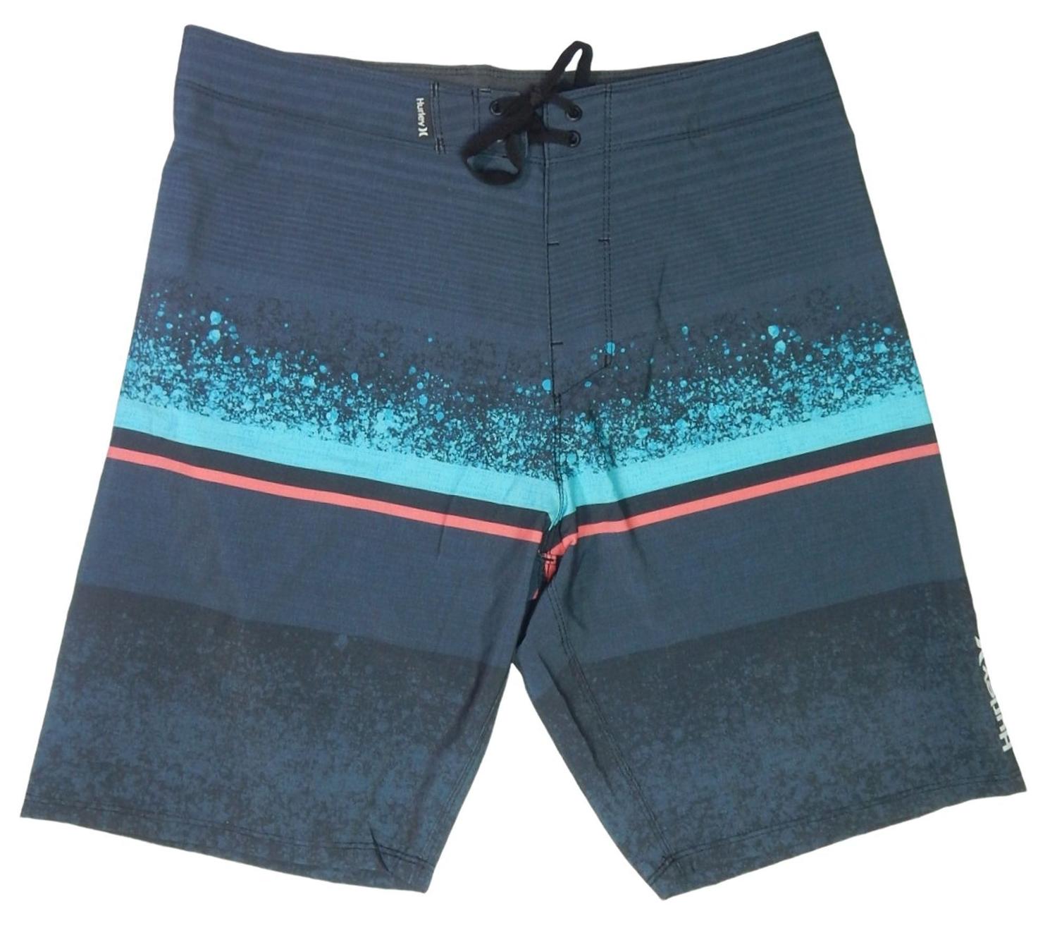 bermuda hurley azul e rosa