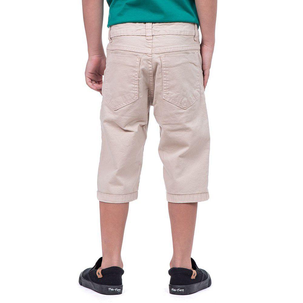 bermuda infantil masculina sarja