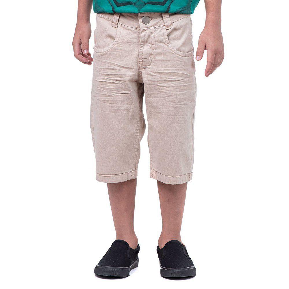 bermuda infantil masculina sarja