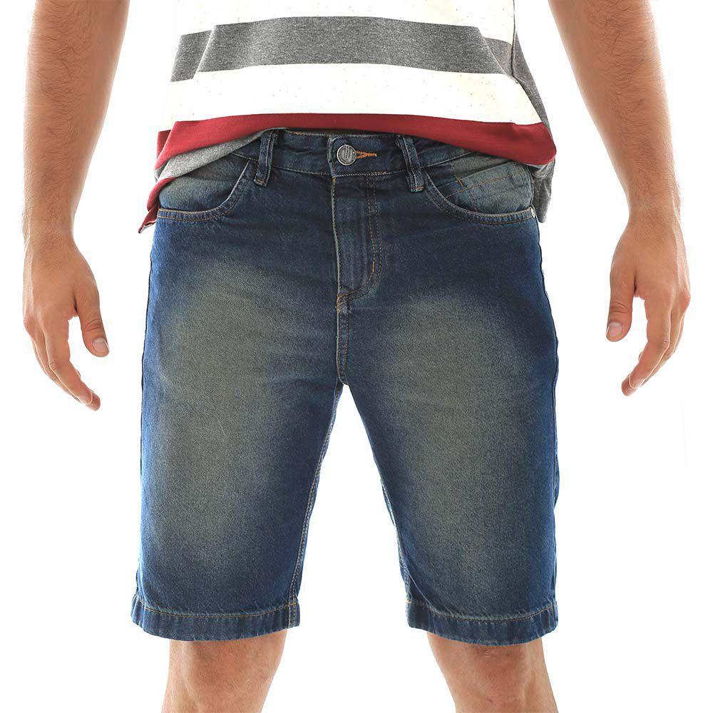 bermuda jeans escura