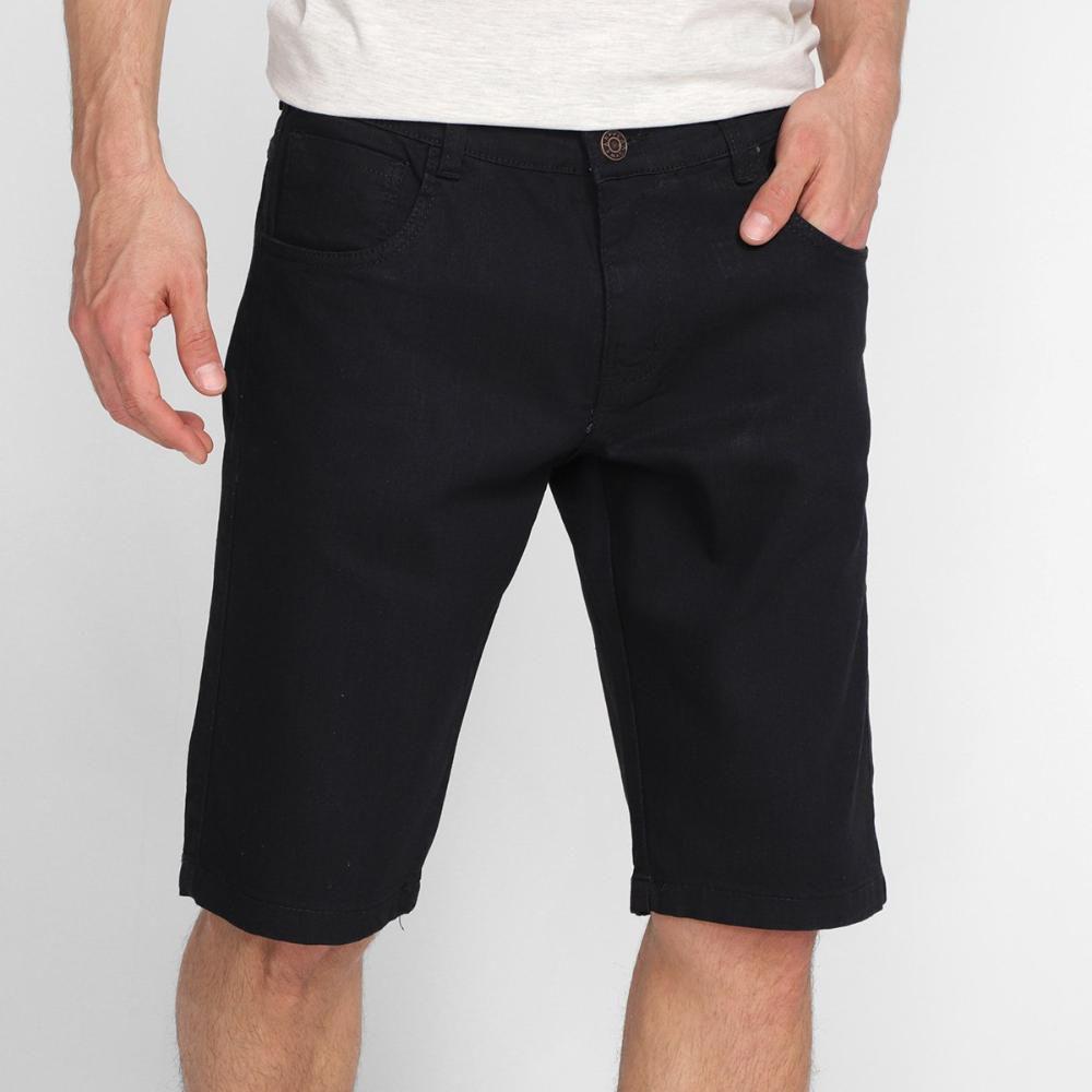 bermuda masculina jeans com elastano
