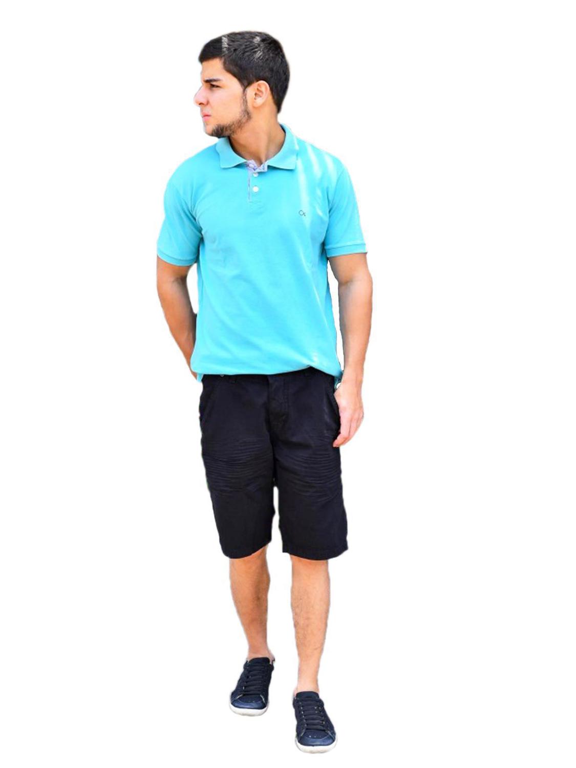 bermuda jeans masculina bolso faca