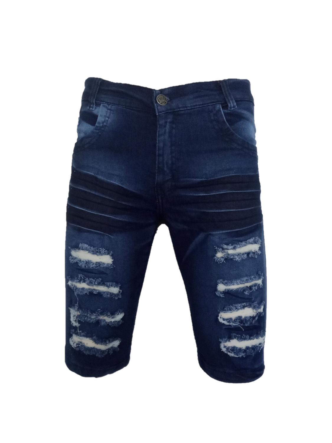 short jeans rasgado infantil masculino