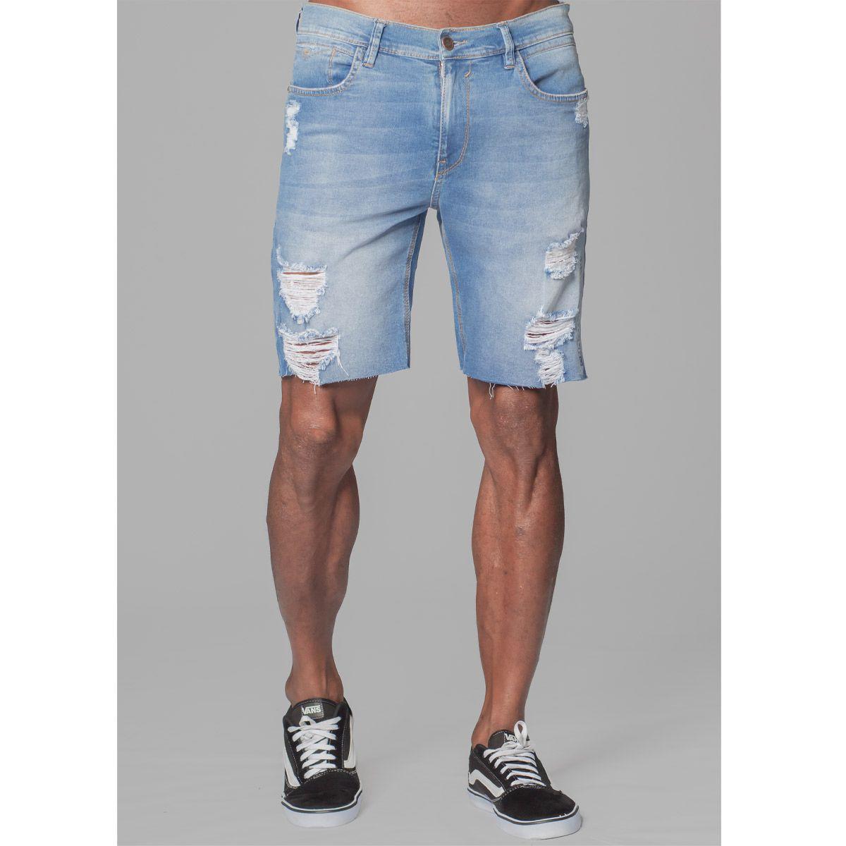bermuda jeans gangster masculina