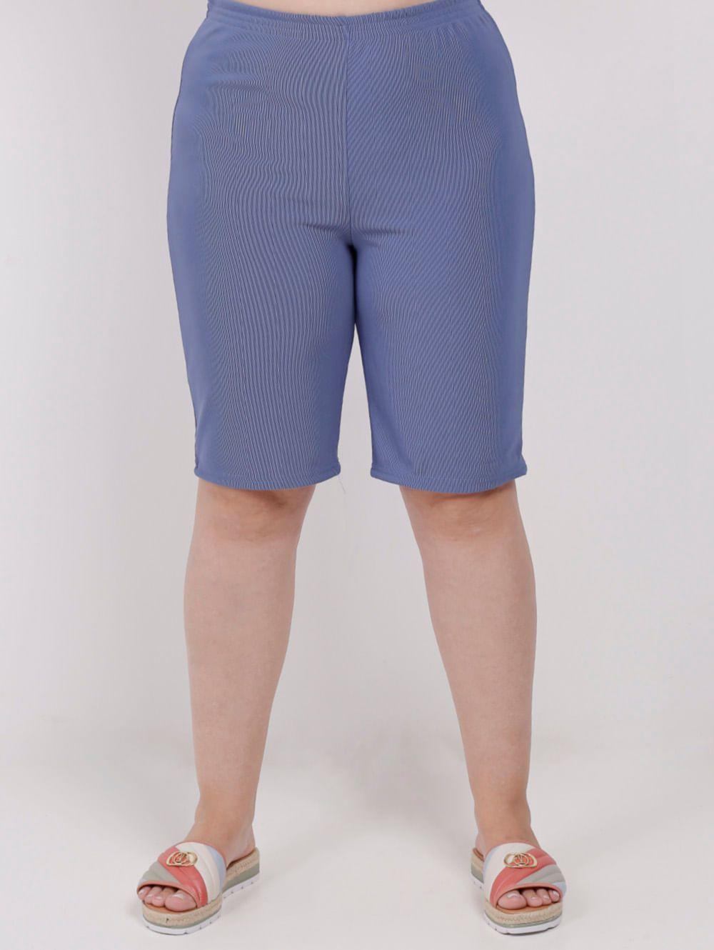 bermuda de malha feminina plus size