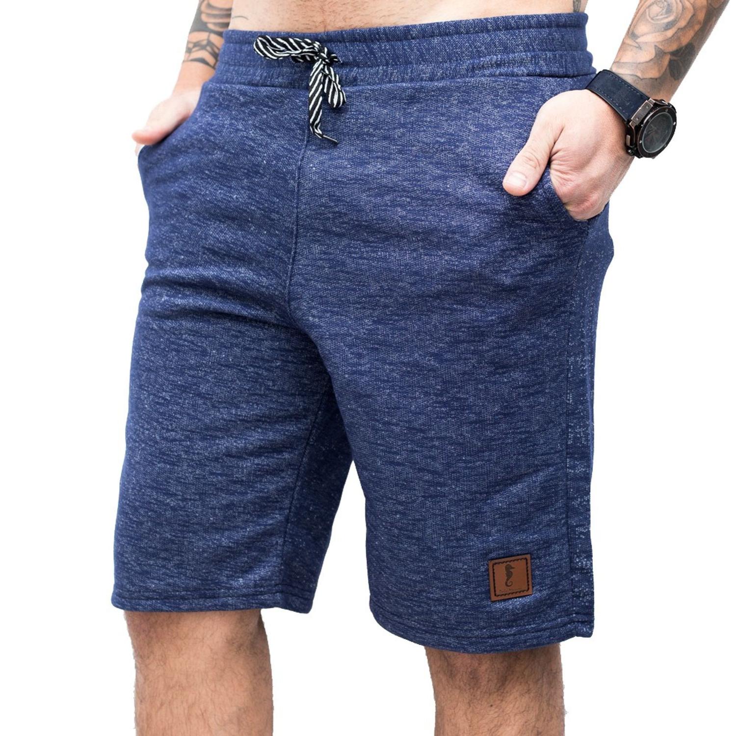 bermuda moletom com camisa polo