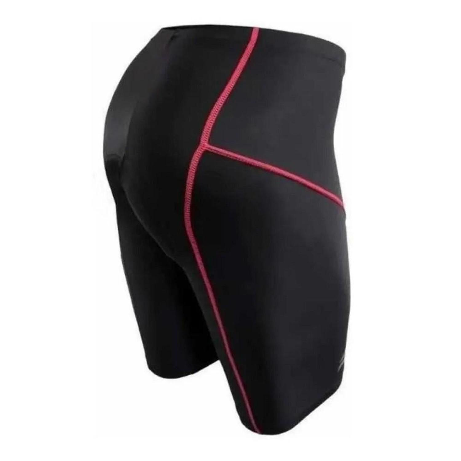 short ciclismo acolchoado feminino