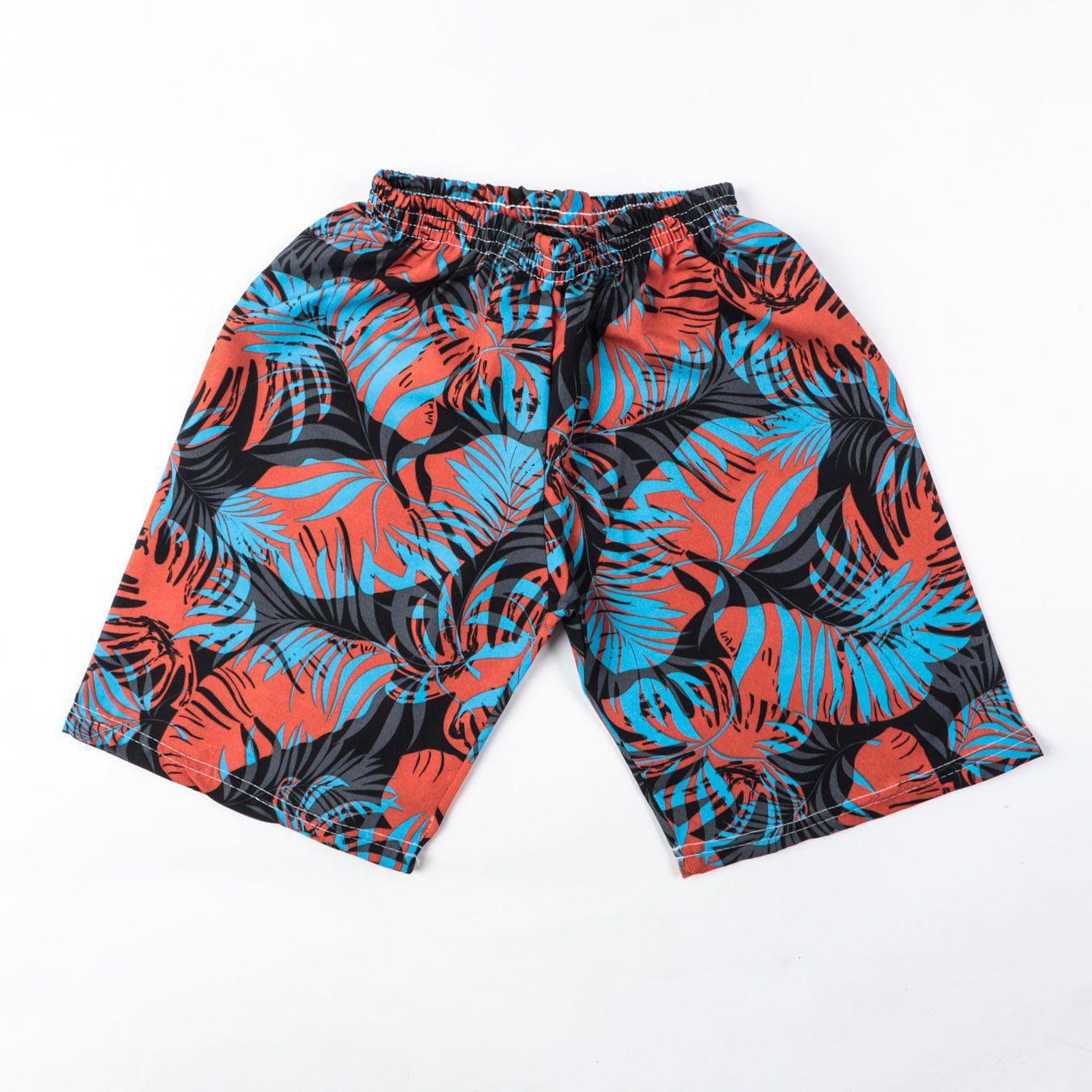 bermuda tactel estampada