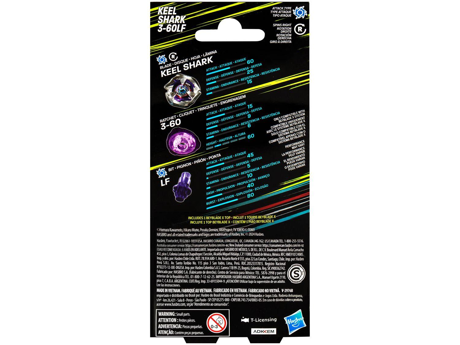 Beyblade Hasbro X Keel Shark 3-60LF
