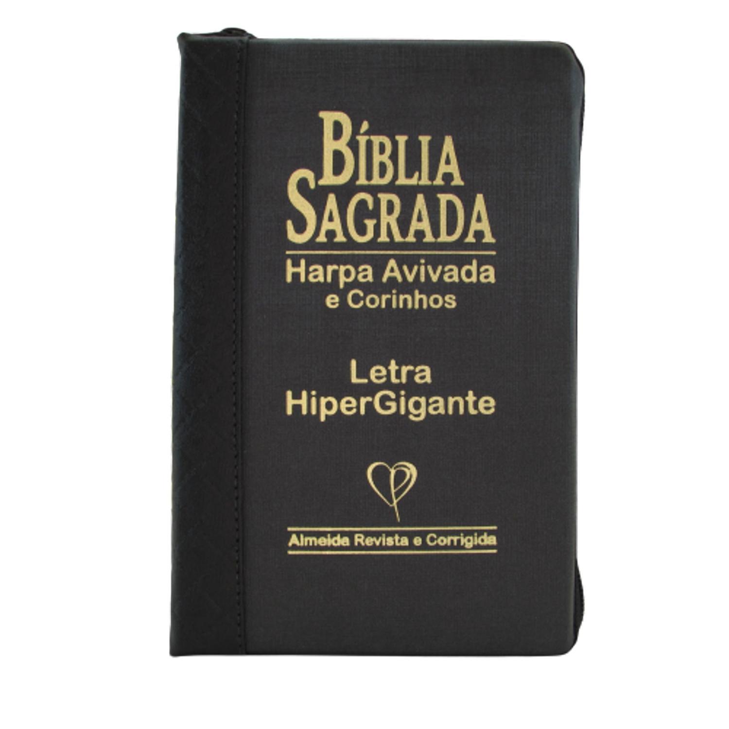 Bíblia sagrada letra hiper gigante com harpa e corinhos - Bíblia ...