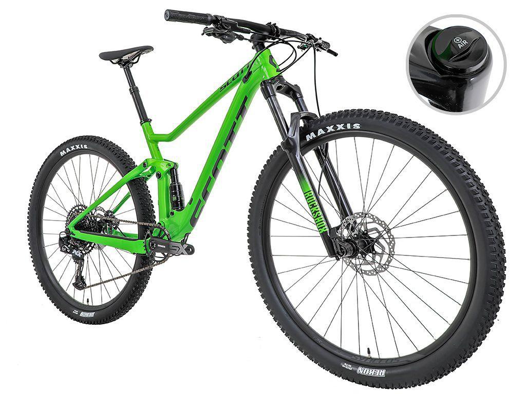 Bicicleta 29 Scott Full Spark 970 Green 2021 Sram NX 12v Bicicleta Mountain Bike Magazine Luiza