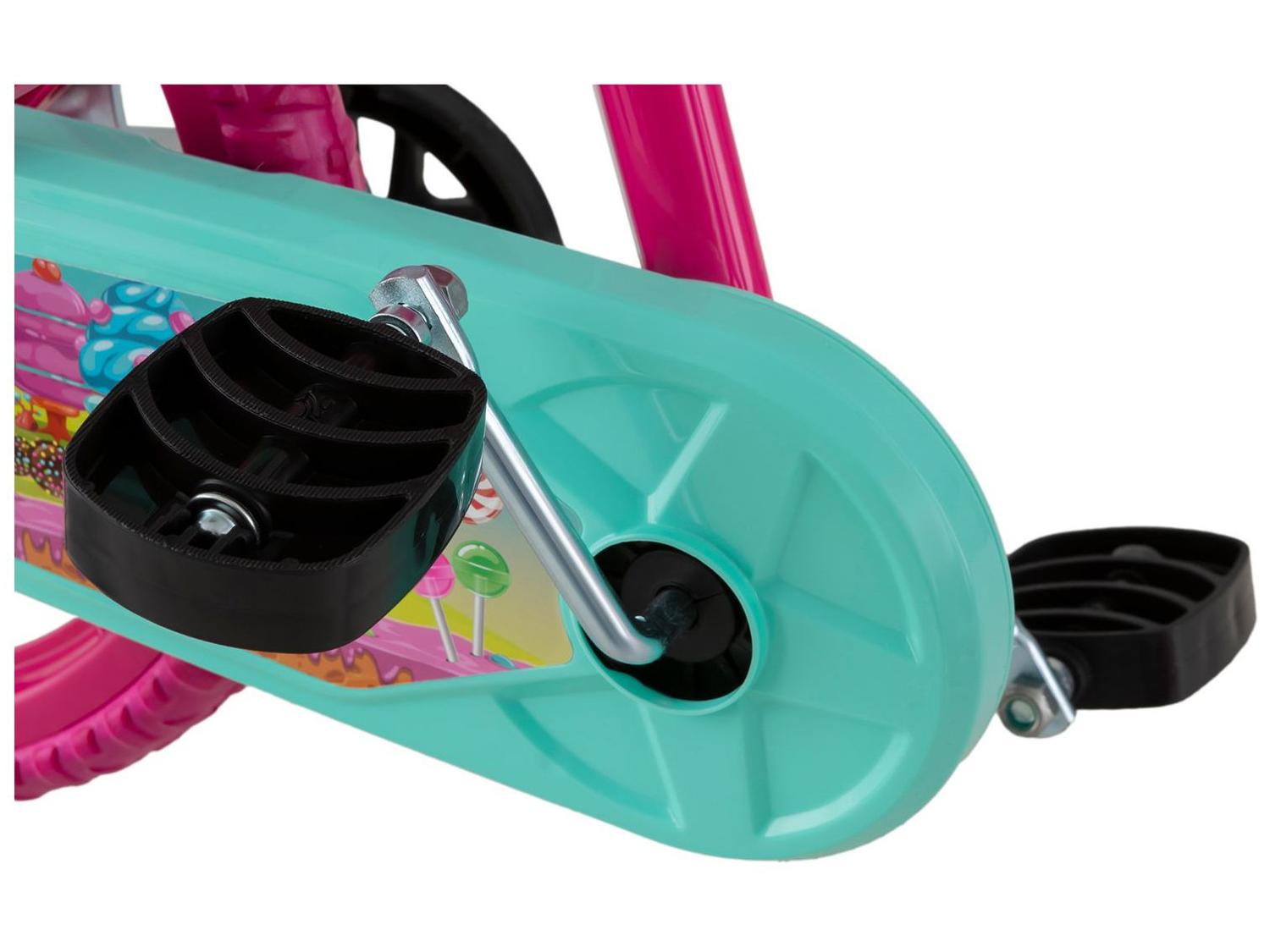 Bicicleta Aro 14 Infantil Bandeirante 3046 Sweet Game Rosa
