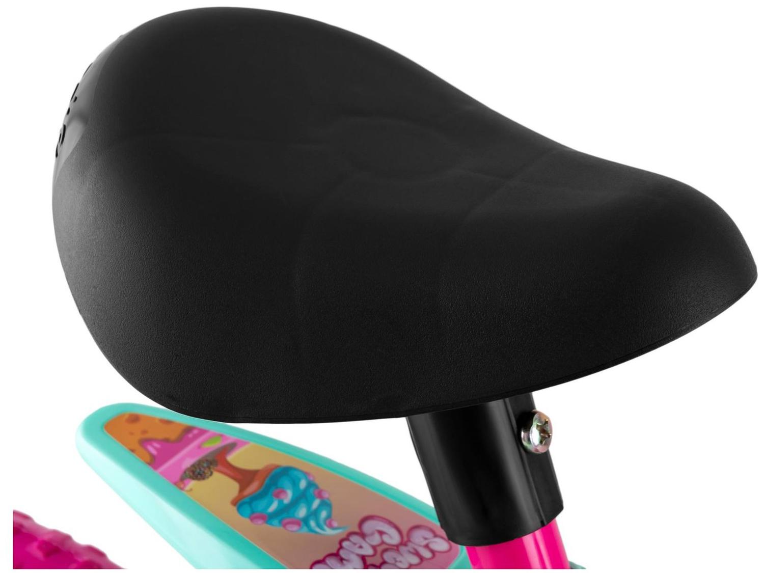 Bicicleta Aro 14 Infantil Bandeirante 3046 Sweet Game Rosa