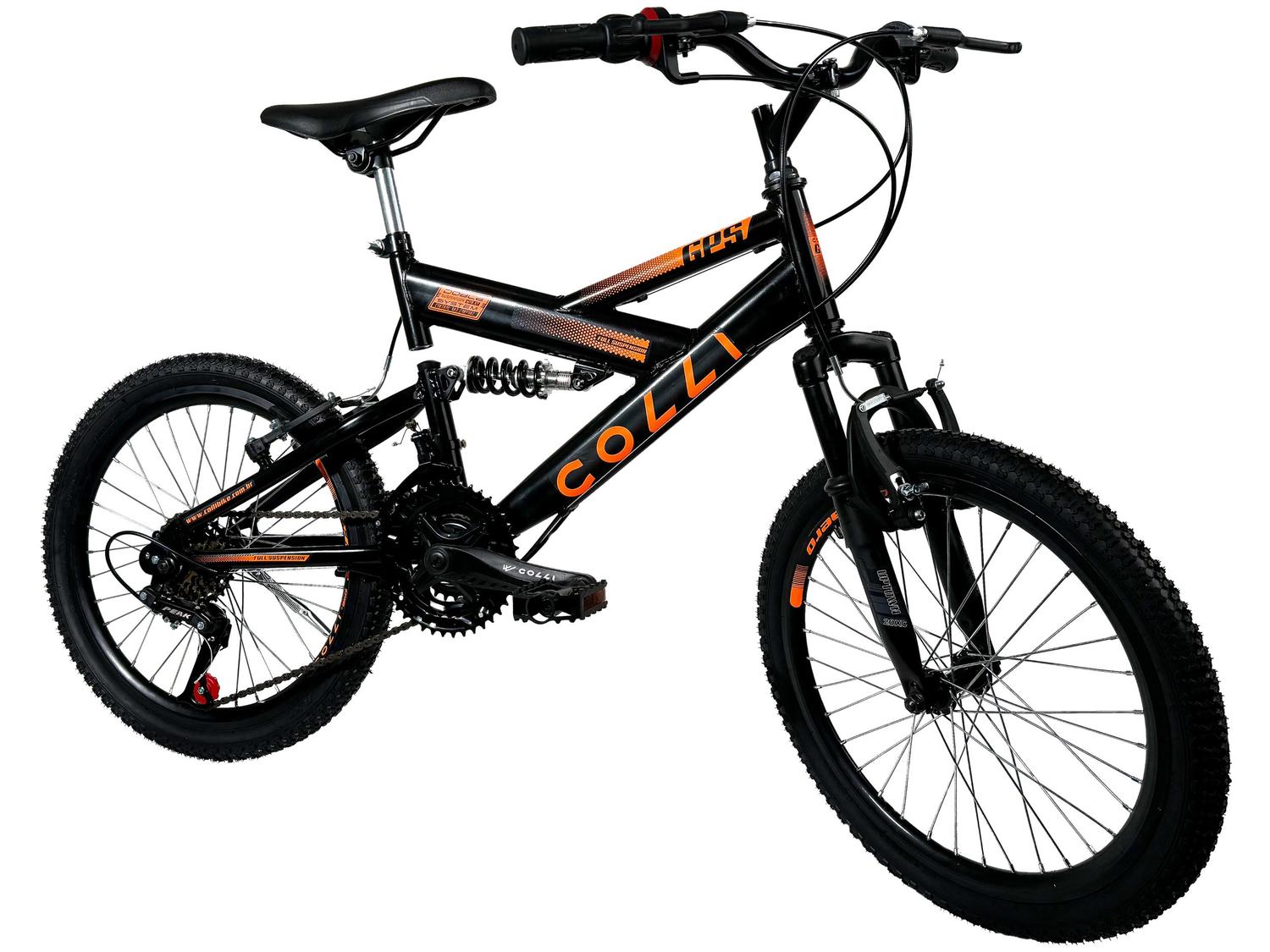 Bicicleta Aro 20 Colli GPS 21 Marchas Freio V-Brake Quadro Aço Carbono