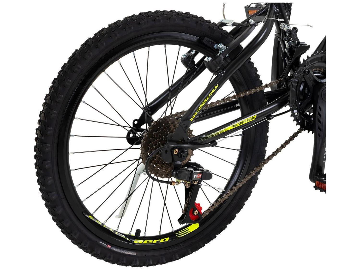 Bicicleta Aro 20 Colli GPS Freio V Brake Aço Carbono Suspensão Dupla