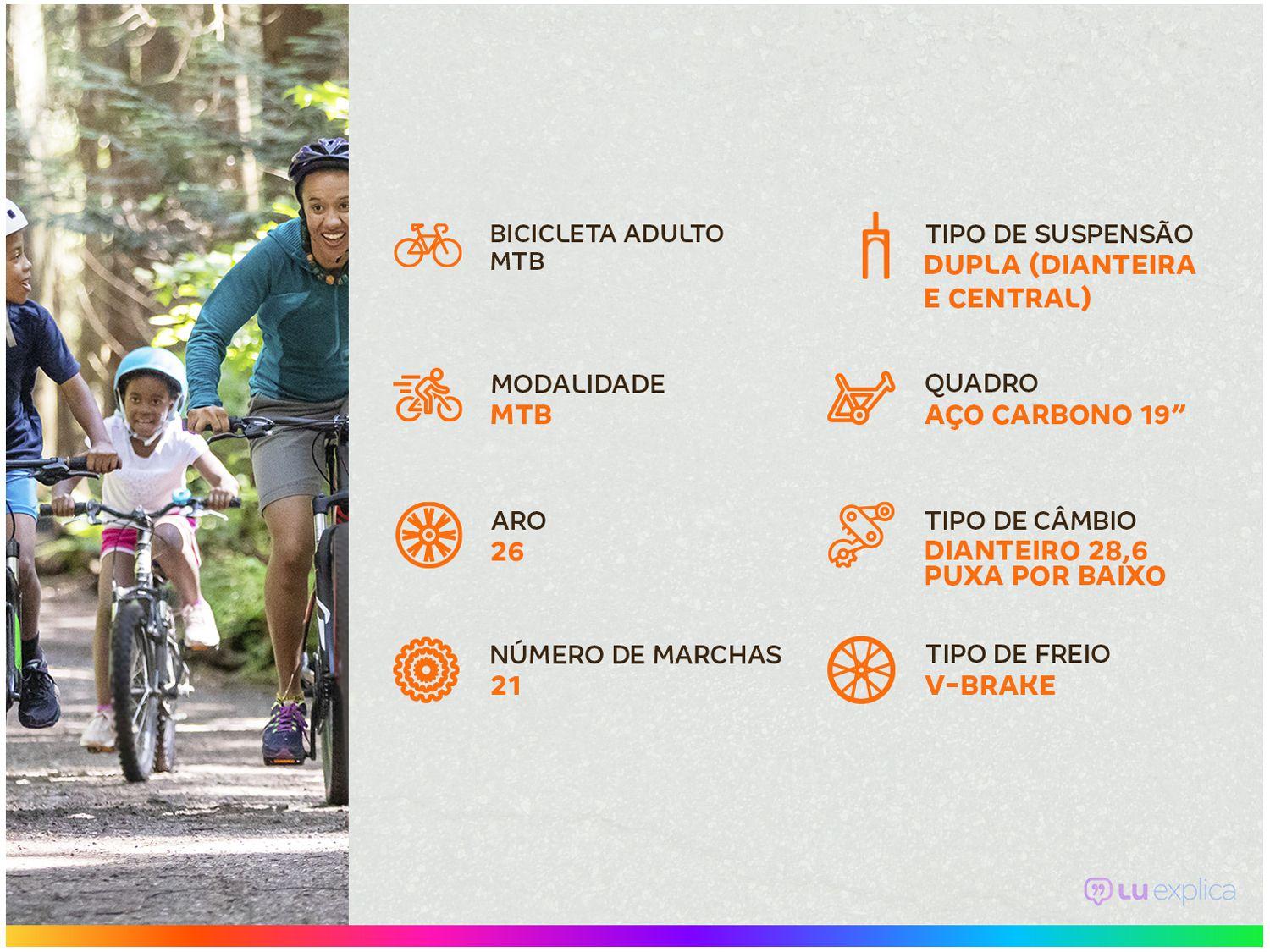 Bicicleta Aro 26 Colli GPS Freio V-Brake 