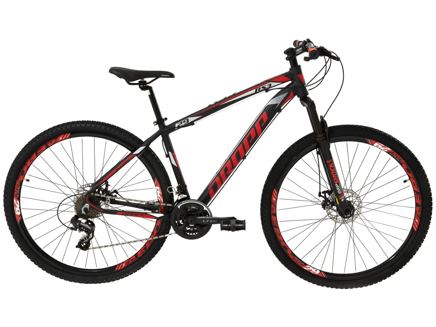 29" - Preto, Vermelho e Branco - 17"