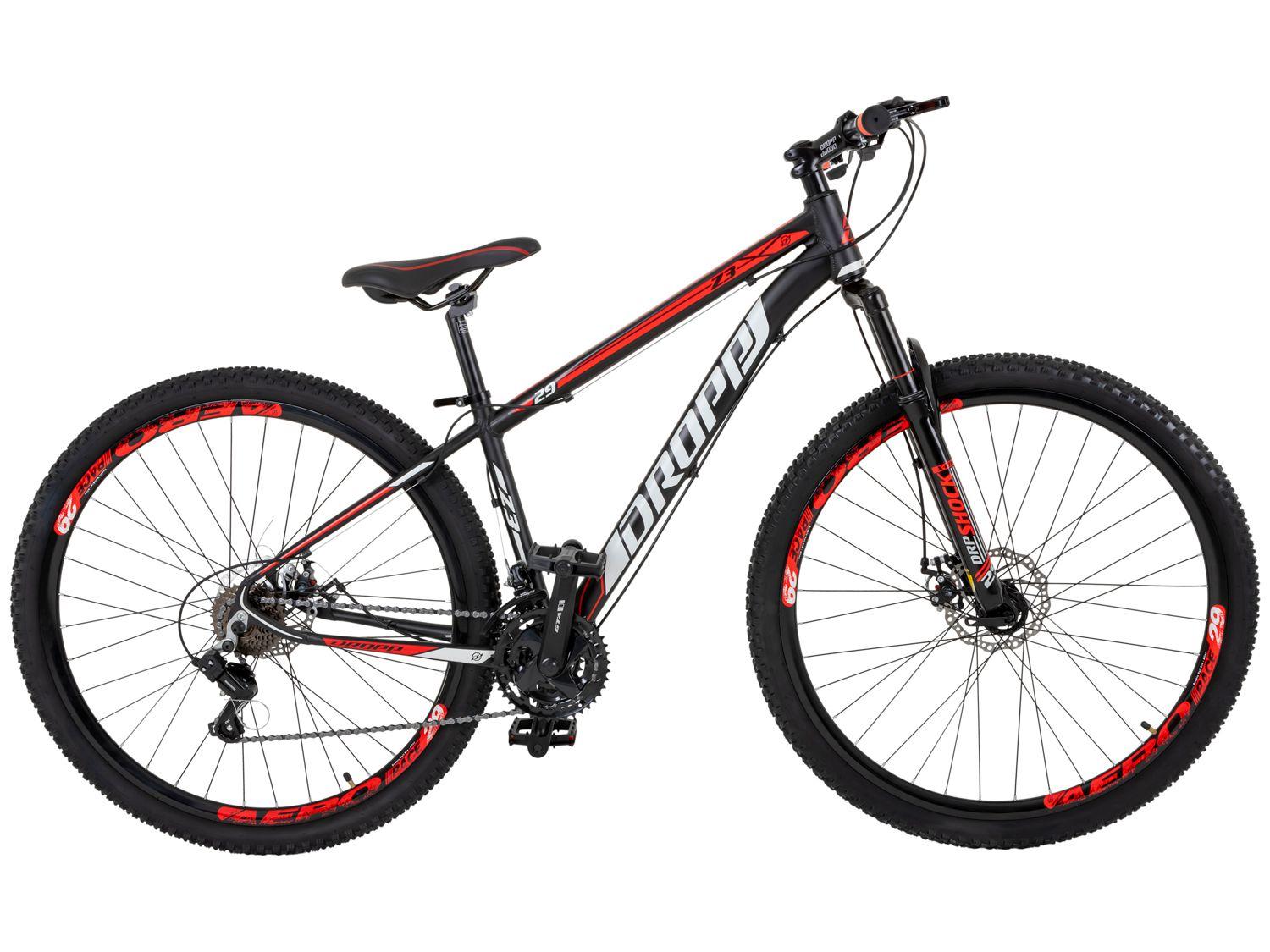 29" - Preto, Vermelho e Branco - 15"