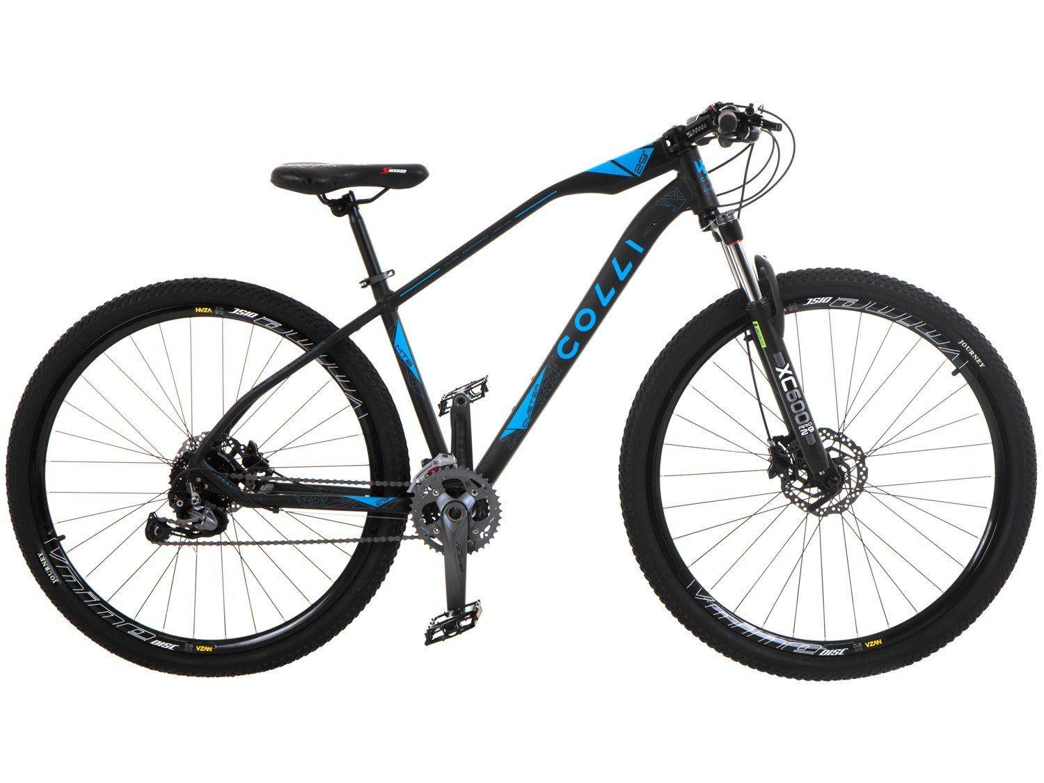 Bicicleta Aro 29 Mountain Bike Colli Duster Freio a Disco 27 Marchas Câmbio Shimano