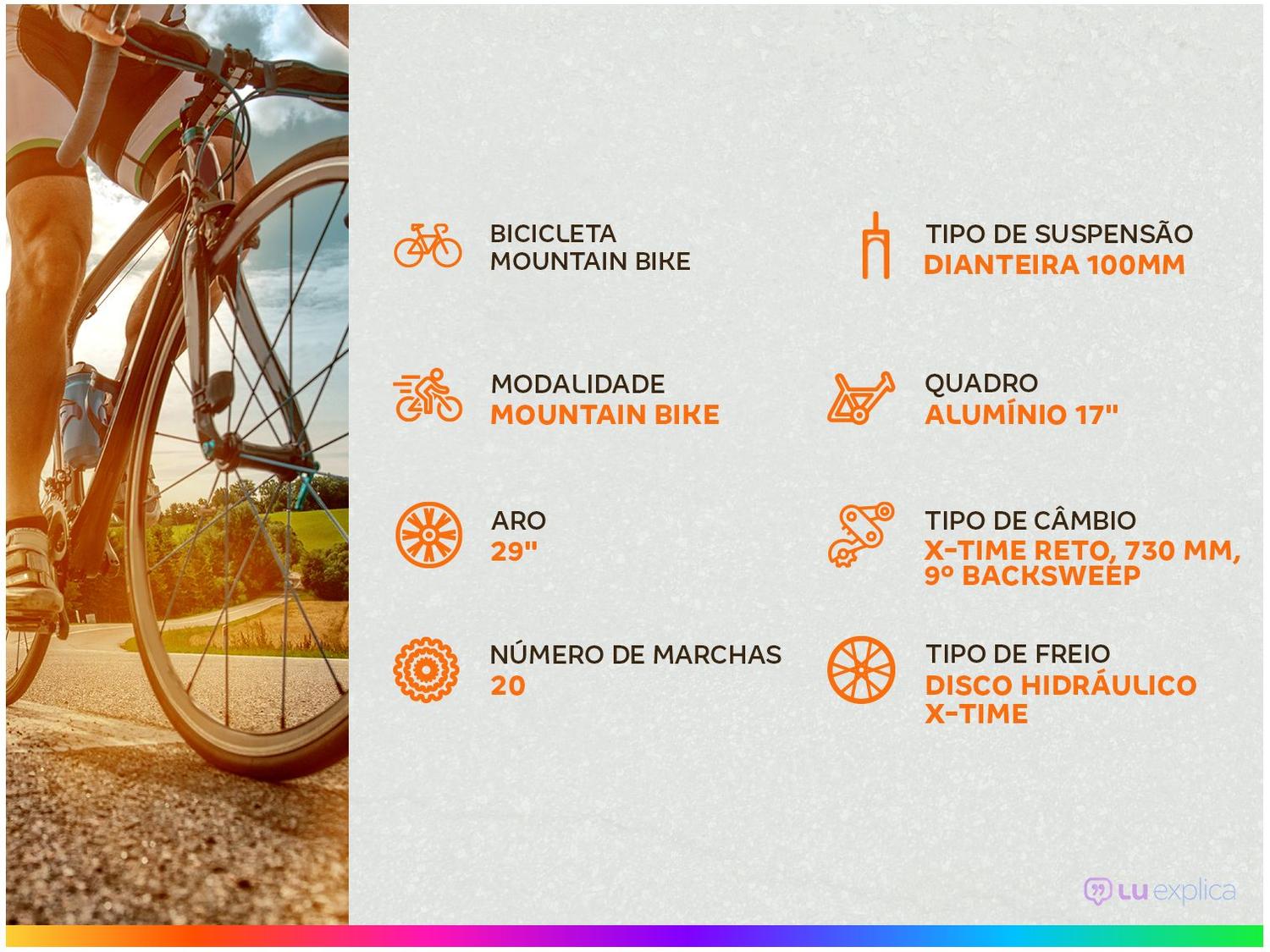 Bicicleta Aro 29 Rava Pressure de Alumínio 