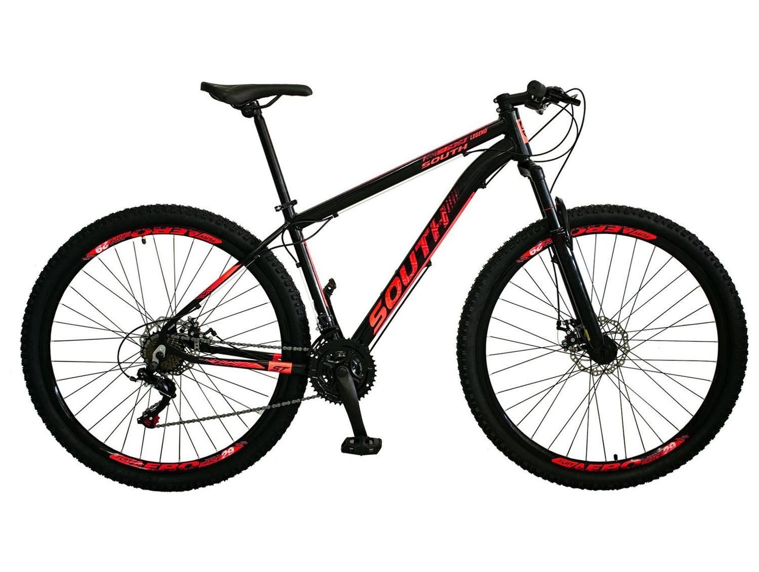 Bicicleta Aro 29" South Bike Slim Freio a Disco 21 Marchas