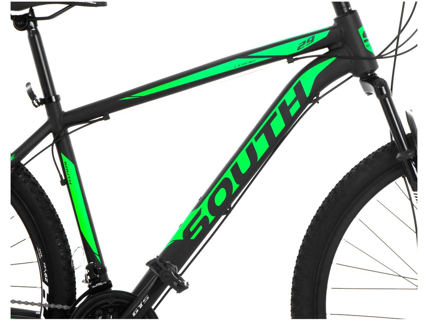 Bicicleta Aro 29 South Legend MTB 21 Marchas Shimano Freio a Disco