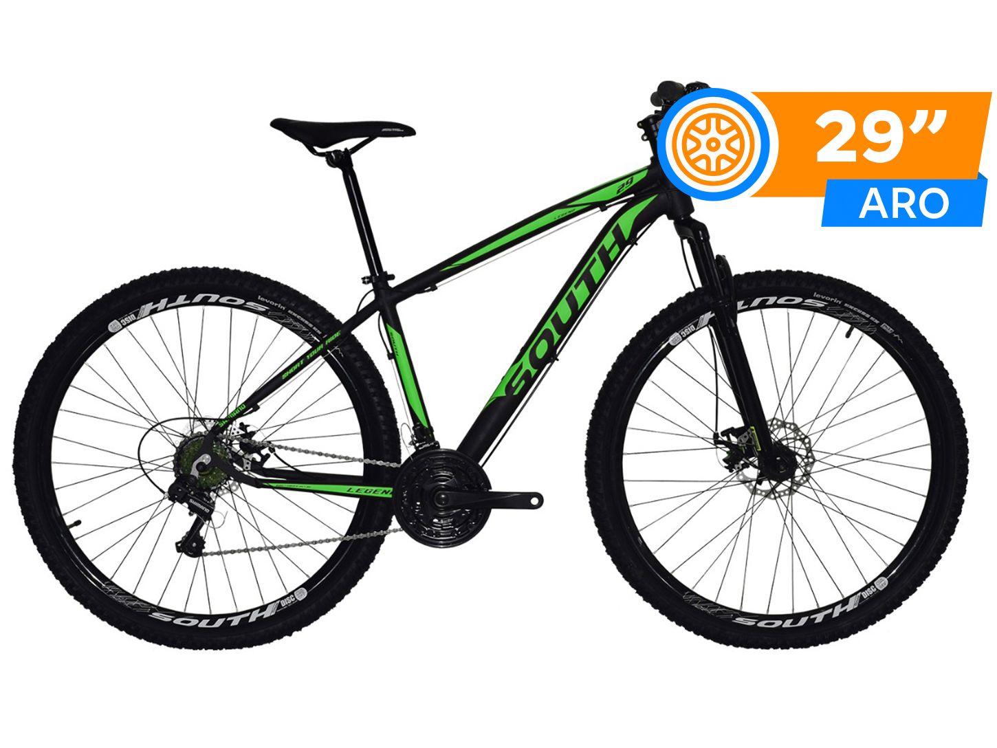 Bicicleta Aro 29 South Legend MTB 21 Marchas Shimano Freio a Disco