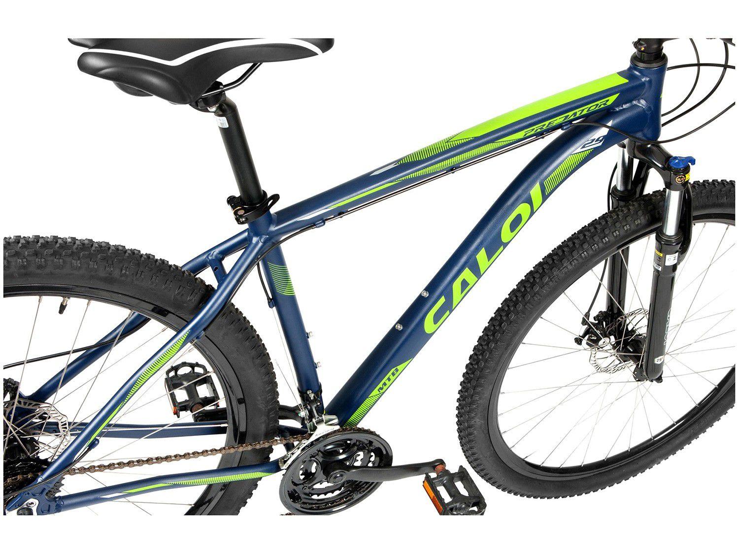 Bicicleta Caloi Predator Aro 29 21 Marchas - Suspensão Dianteira Quadro de  Alumínio - Bicicleta Mountain Bike - Magazine Luiza