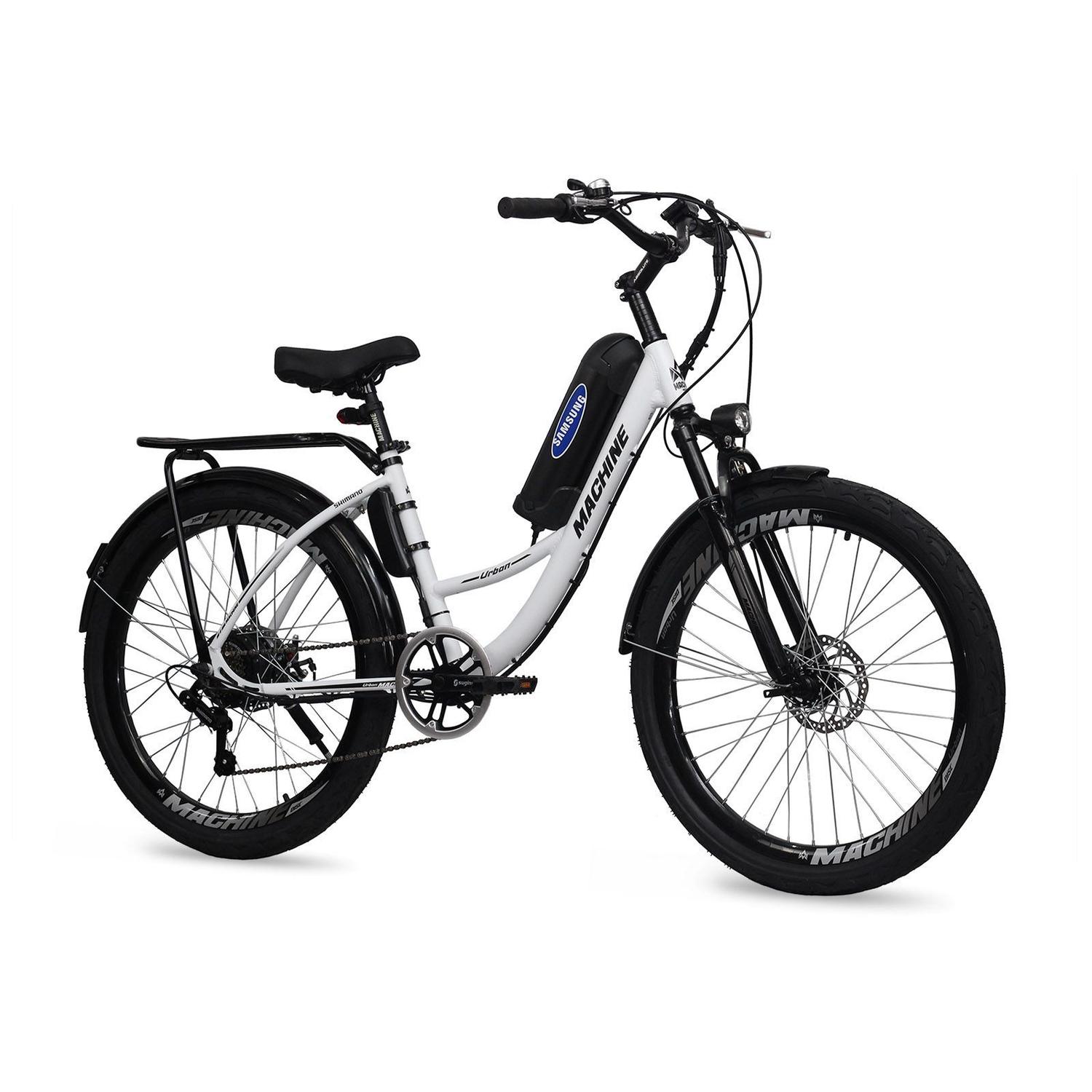 Bicicleta Elétrica Urban+ Lithium 350W 36V Branca - Machine Motors - Bicicleta  Elétrica e Motorizada - Magazine Luiza