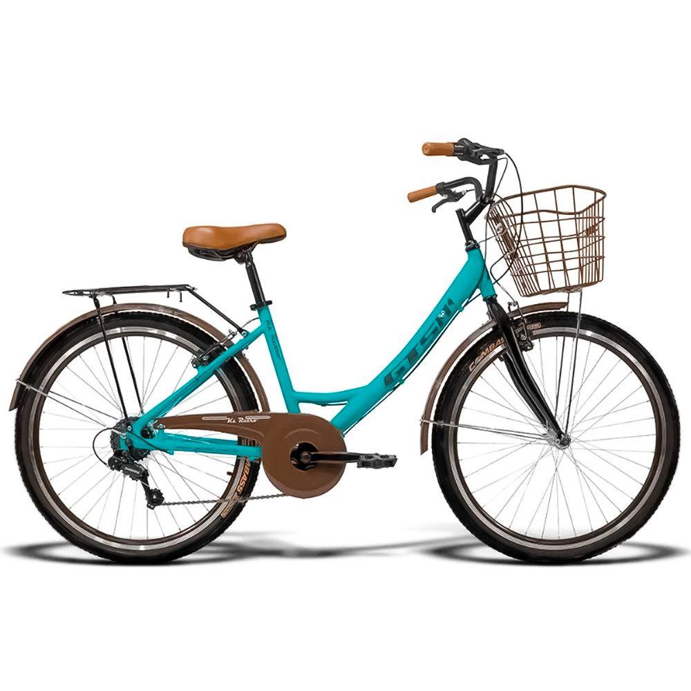 Bicicleta Feminina GTS KS Retro Aro 26 Cambio Shimano 7 Marchas Freio V Brake GTS M1 KS Retro IMP GTSM1 Bicicleta Magazine Luiza