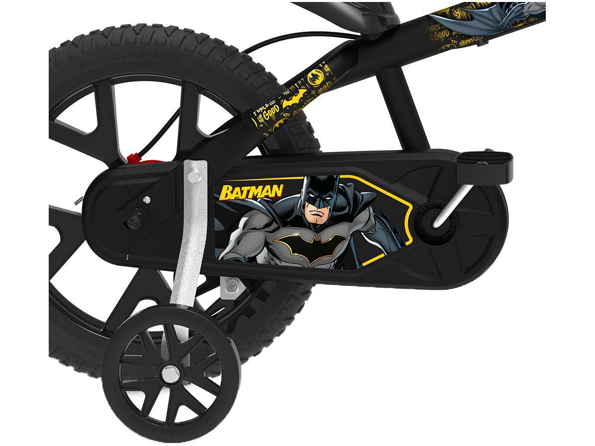 Bicicleta Infantil Aro 14 Bandeirante Batman Preta - com Rodinhas ...