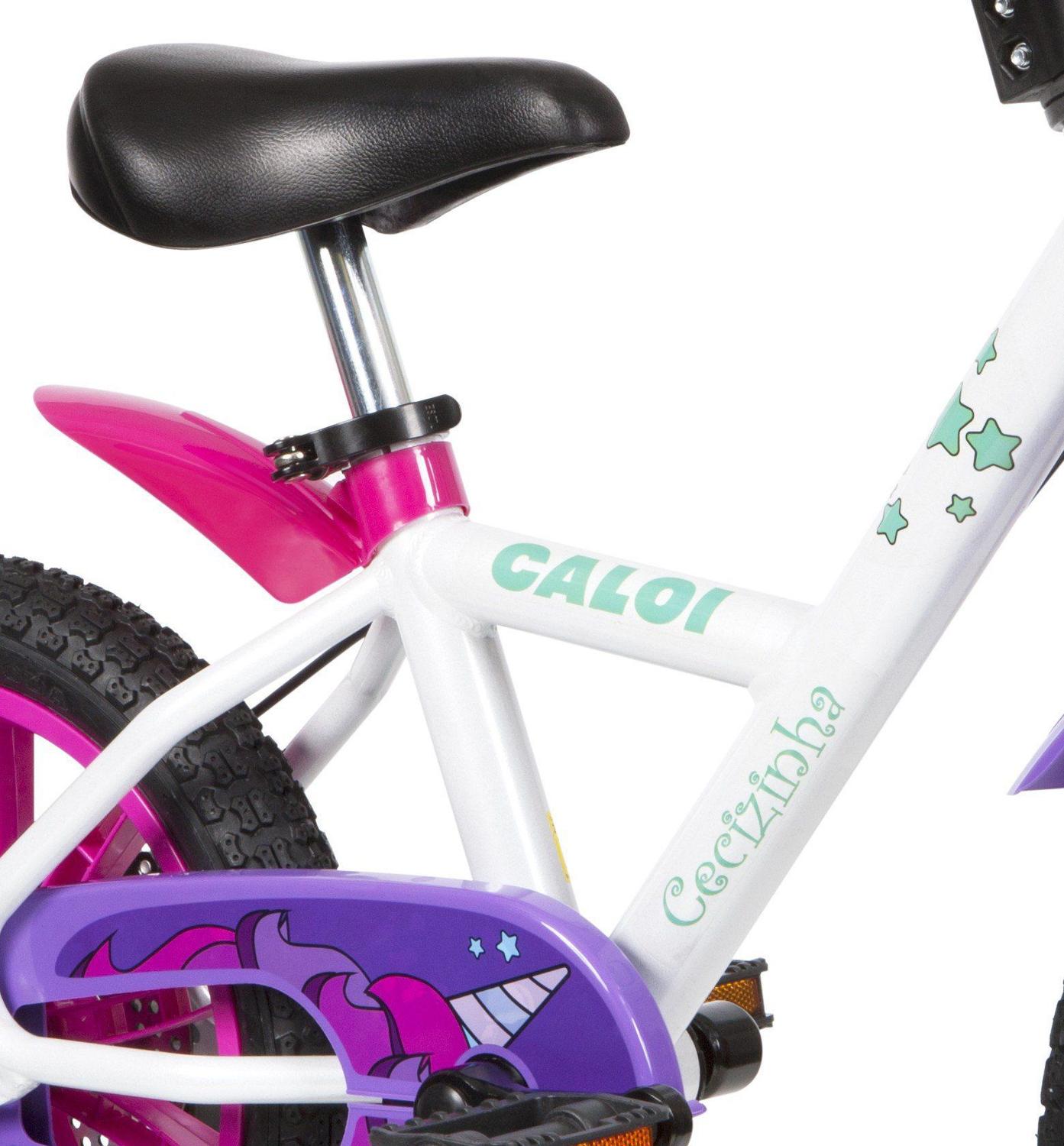 Bicicleta Infantil Aro 14 Com Rodinhas Menina Cecizinha - Caloi ...
