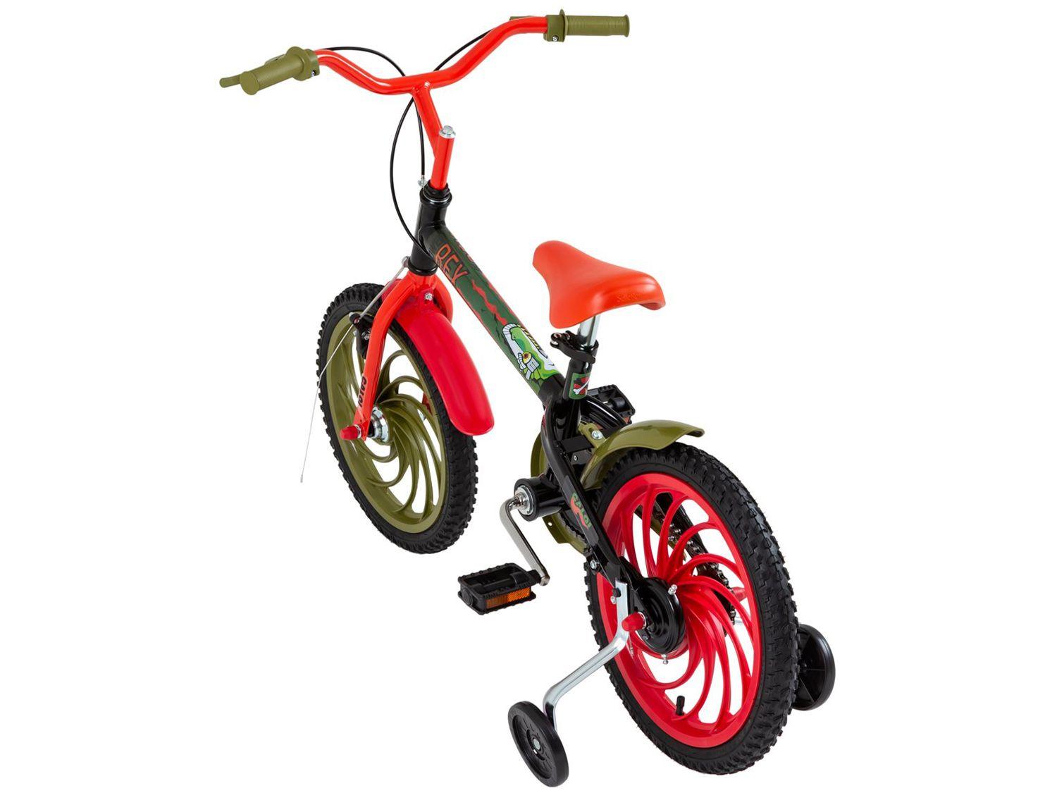 Bicicleta Infantil Aro 16 Caloi Rex Preta