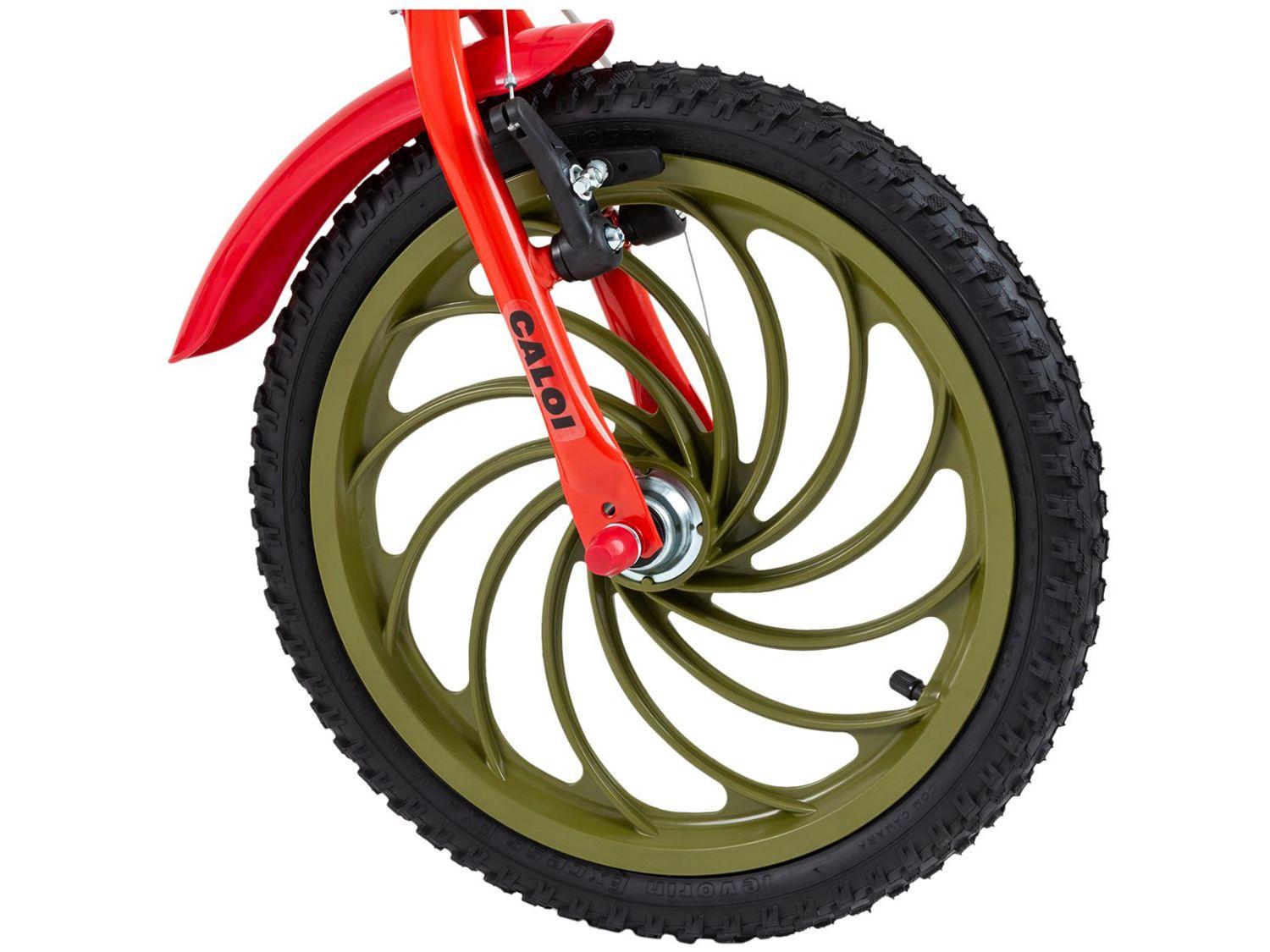 Bicicleta Infantil Aro 16 Caloi Rex Preta