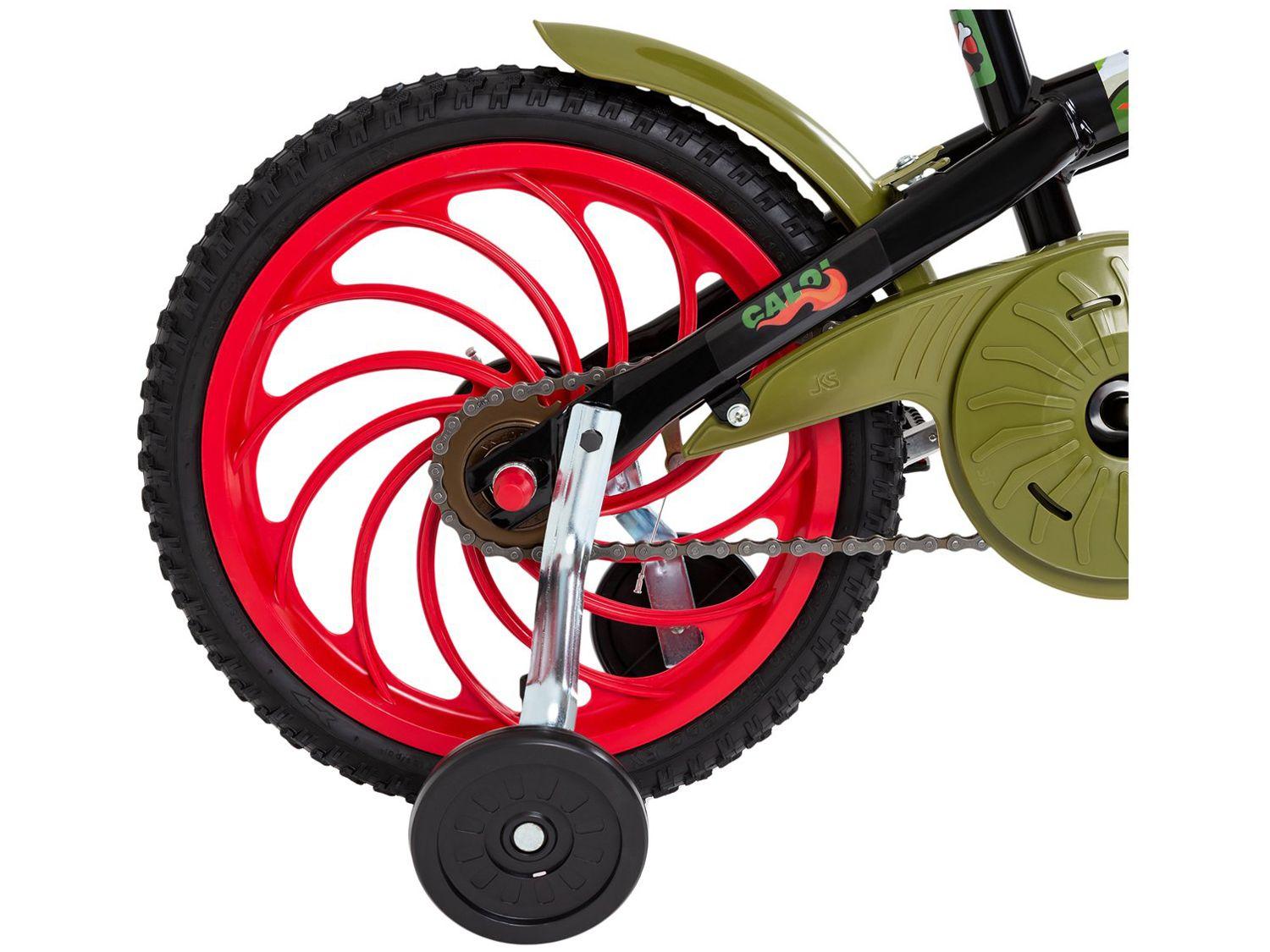 Bicicleta Infantil Aro 16 Caloi Rex Preta