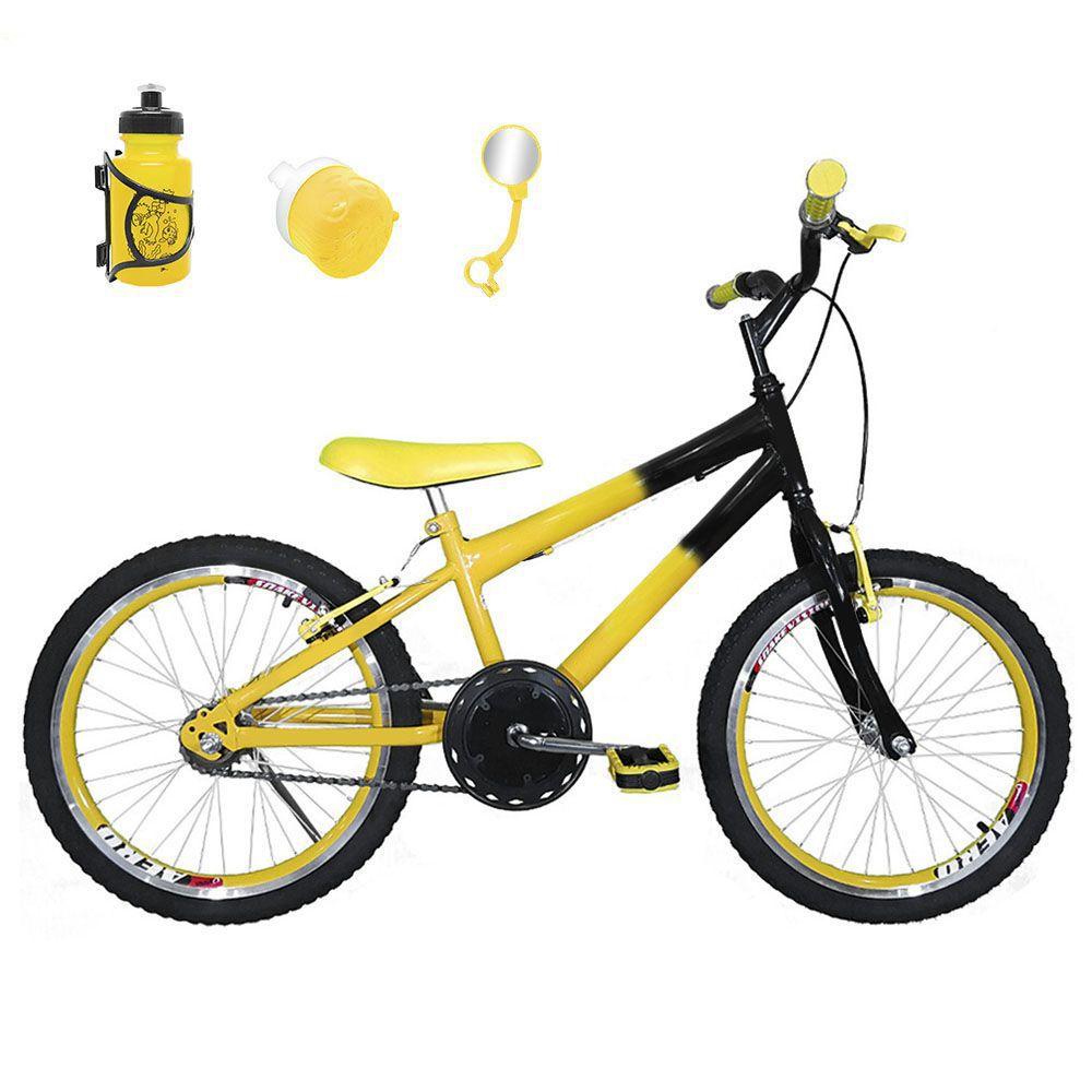Bicicleta aro 20 amarela Clearance