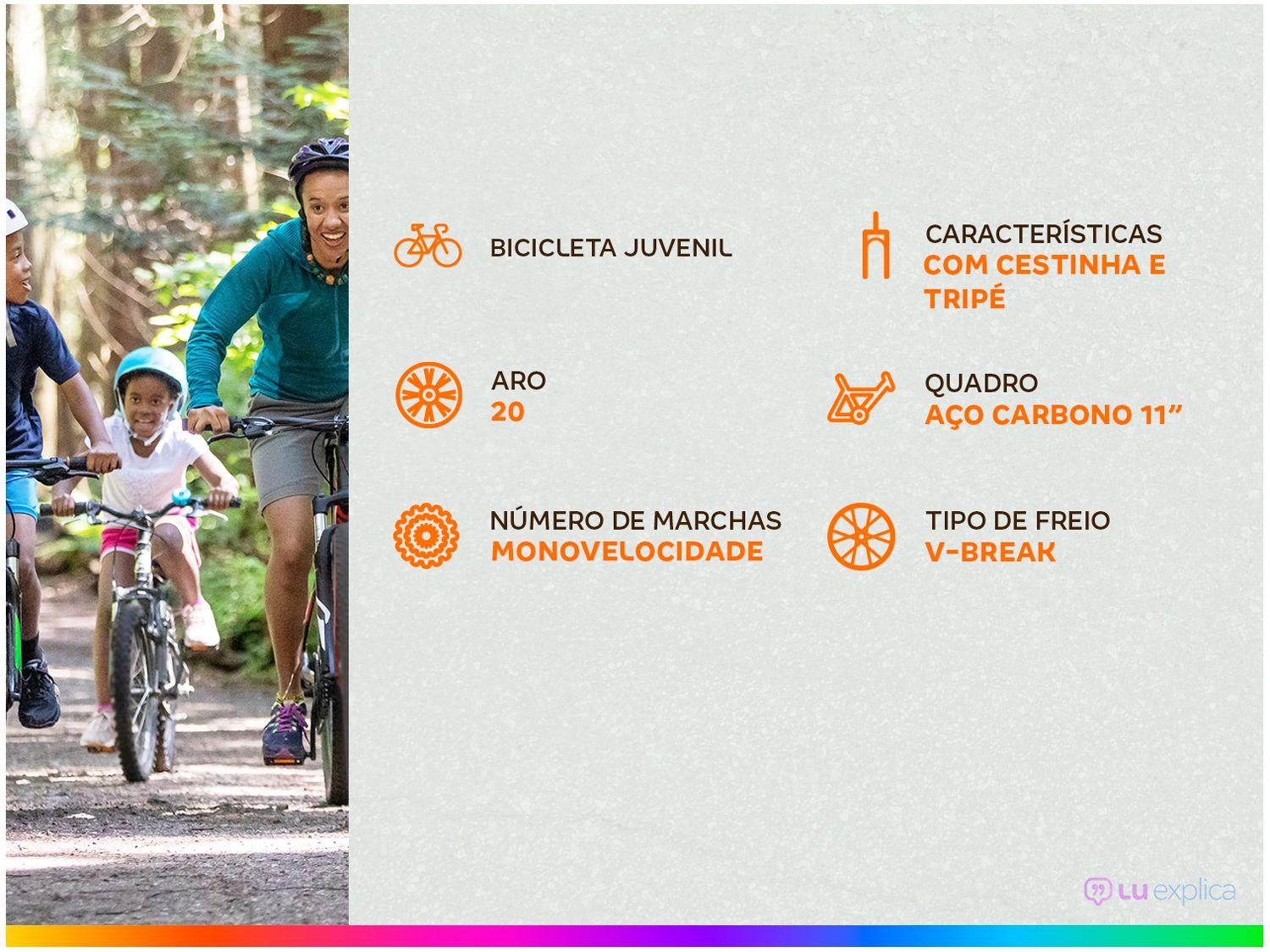 Bicicleta Infantil Aro 20 Houston Bixy 
