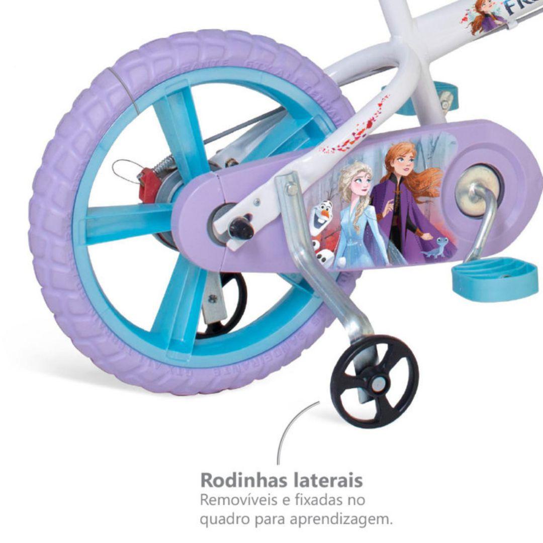 Bicicleta infantil frozen ii disney meninas aro 14 com cadeirinha de ...