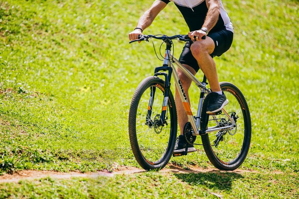Bicicleta MTB Caloi Two Niner Alloy Aro 29 Susp Diant Quadro Aluminio 21 Vel Prata Bicicleta Mountain Bike Magazine Luiza