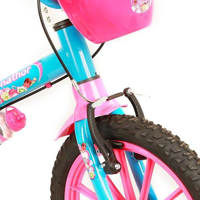 Bicicleta infantil nathor candy aro 16 feminina rosa Clearance