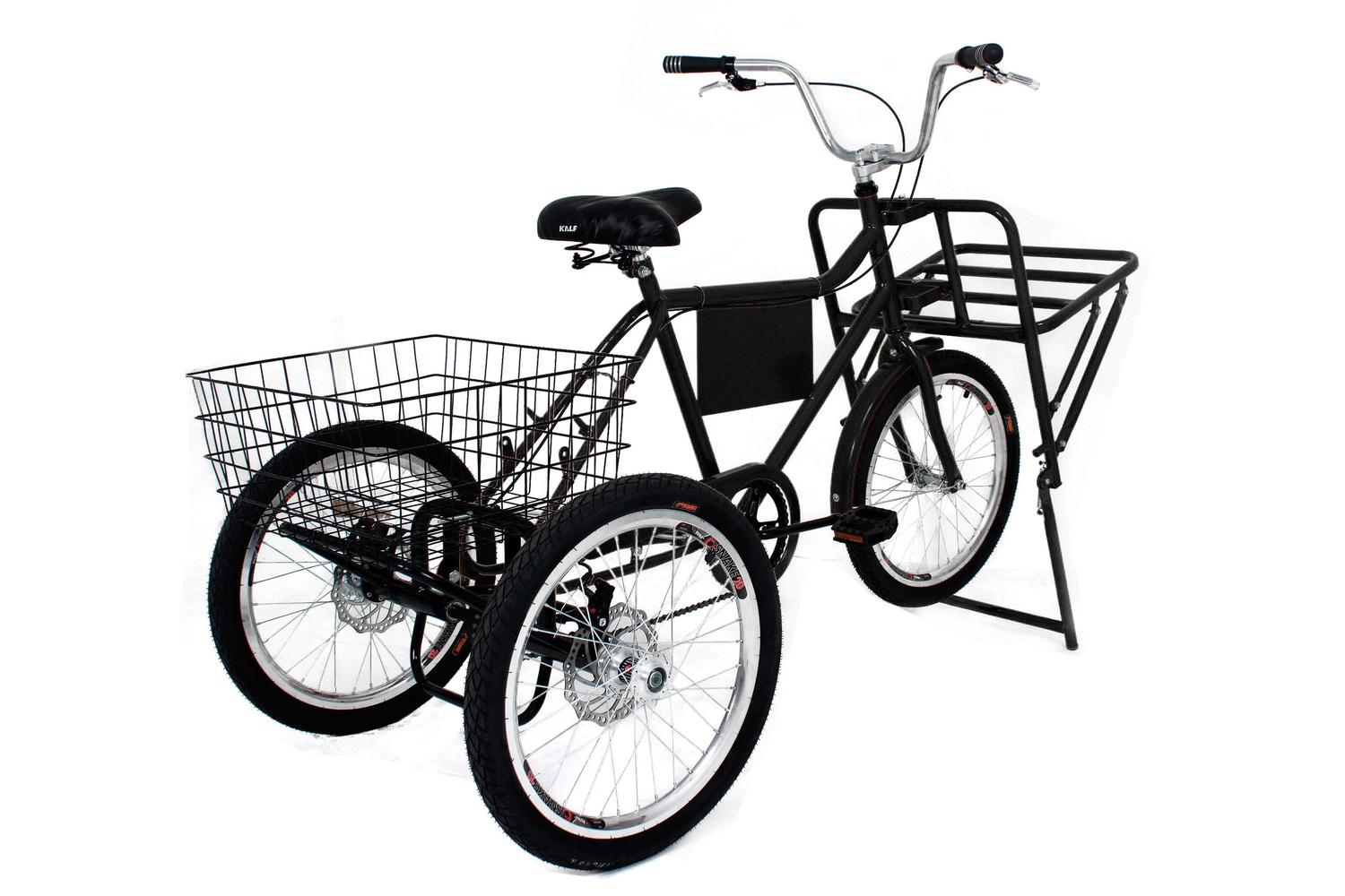 Bicicleta Triciclo de Carga Com Marchas e Freios A Disco Cargueira - Casa  Do Ciclista - Bicicleta - Magazine Luiza