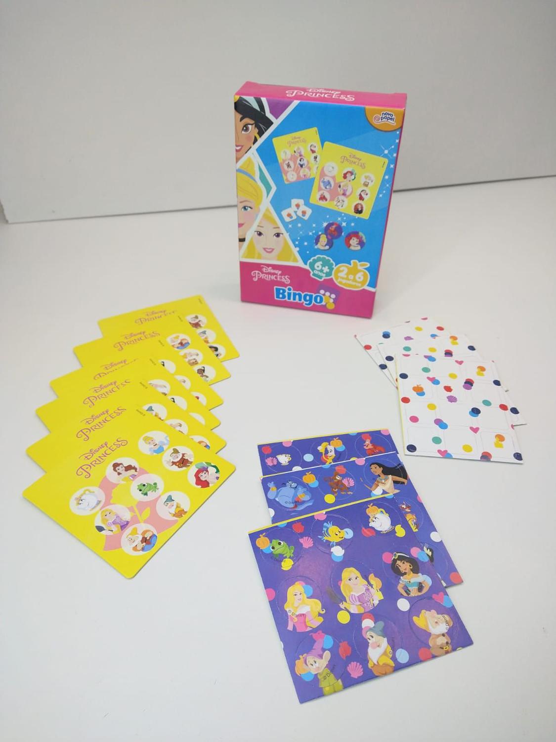 Jogo de Bingo Princesas Disney