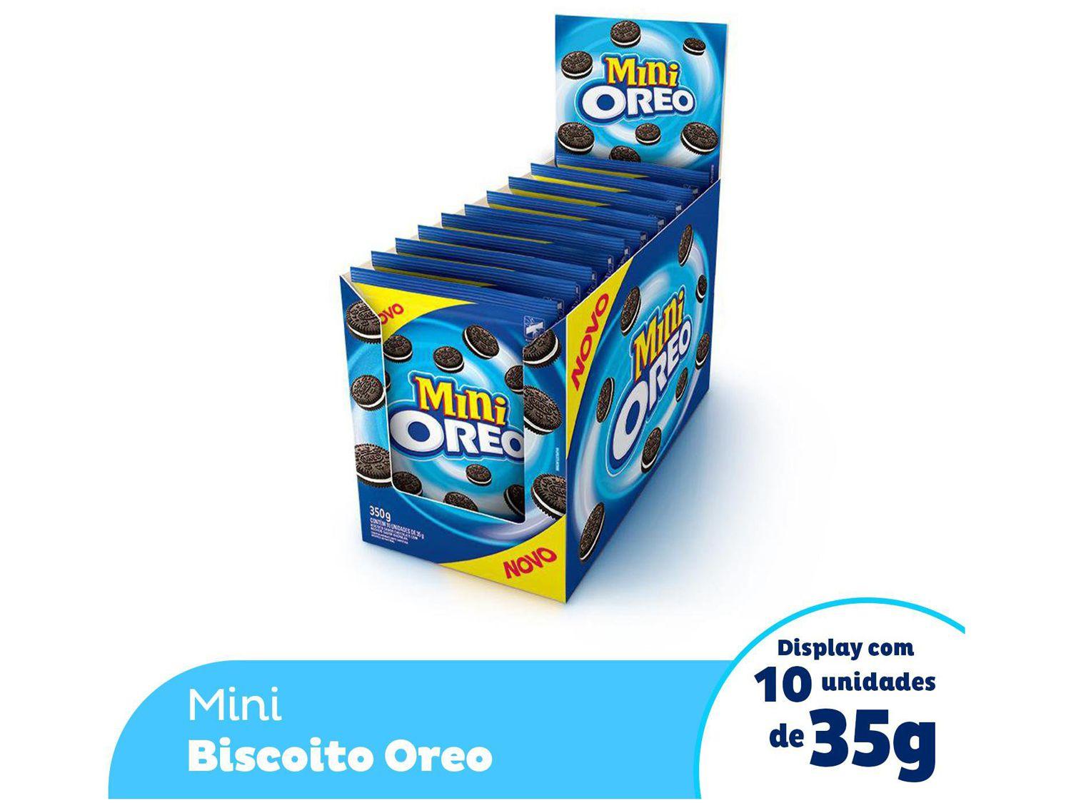 Biscoito Recheado Baunilha Mini Oreo 35g – 10 Unidades