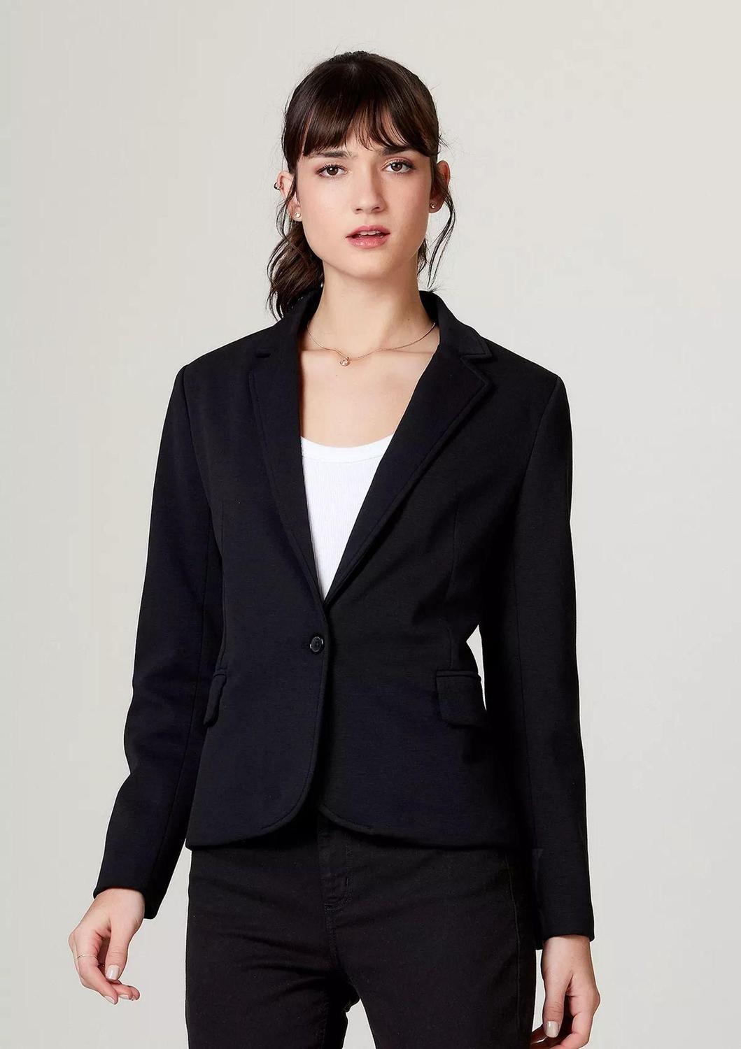 blazer preto feminino alfaiataria