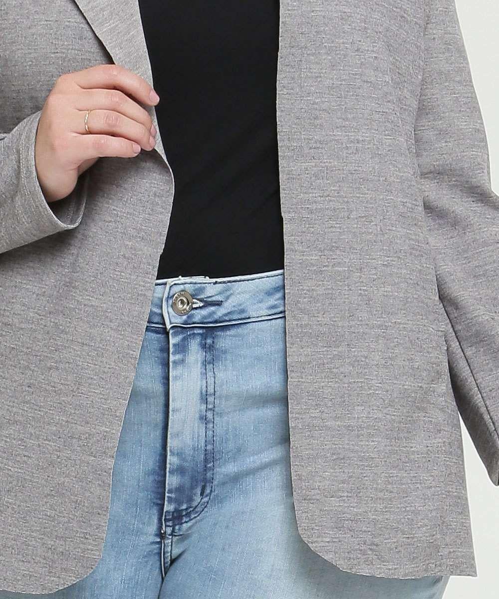 blazer feminino plus size neoprene